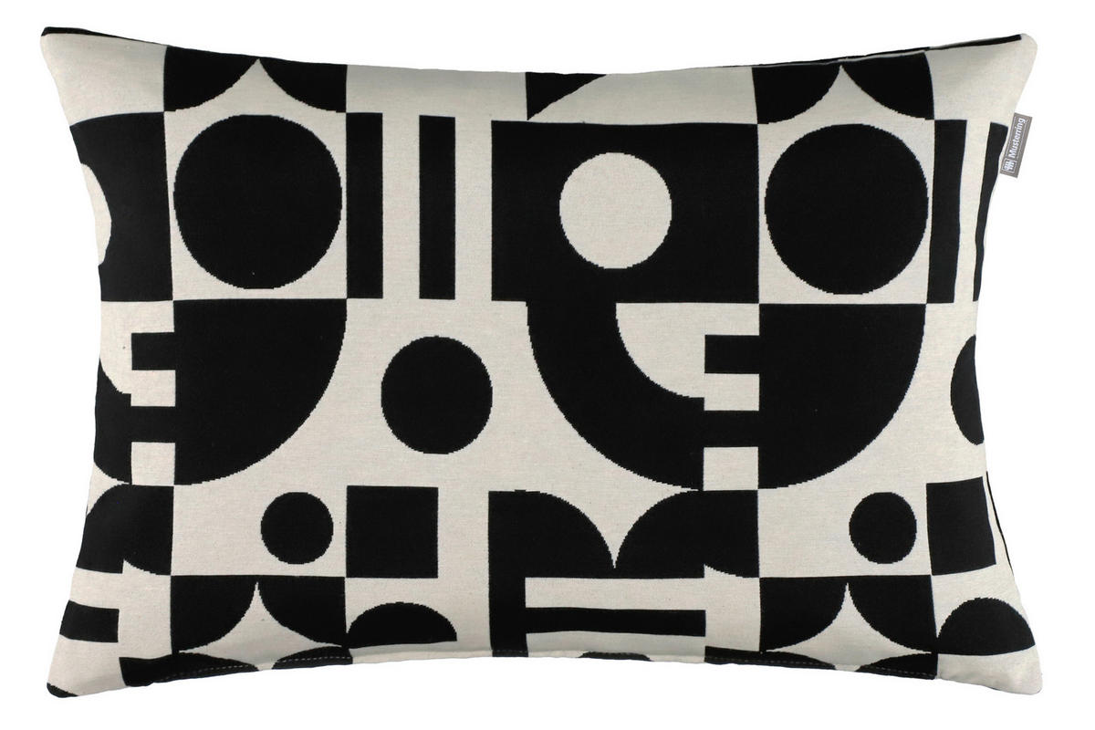 POTAH NA POLŠTÁŘ  38/58 cm - bílá/černá, Design, textil (38/58cm) - Musterring