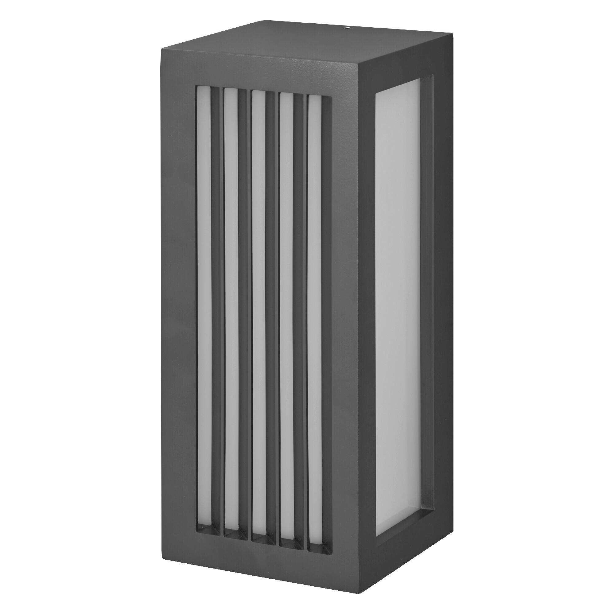 AUßENLEUCHTE 11/10,8/25 cm   - Dunkelgrau, Basics, Kunststoff/Metall (11/10,8/25cm) - Osram