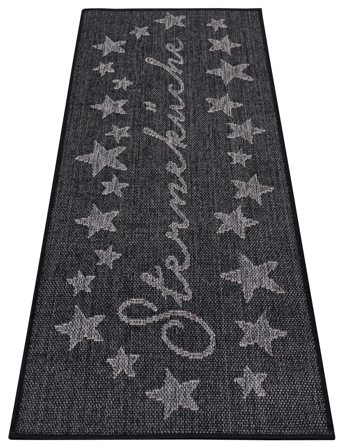 Küchenläufer (rechteckig: ca. 62/150 cm Cucina Schwarz  - Schwarz, Design, Kunststoff (62/150cm) - Hanse Home