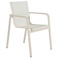 STAPELSESSEL Aluminium Beige  - Beige, Design, Textil/Metall (57/84/68cm) - Ambia Garden