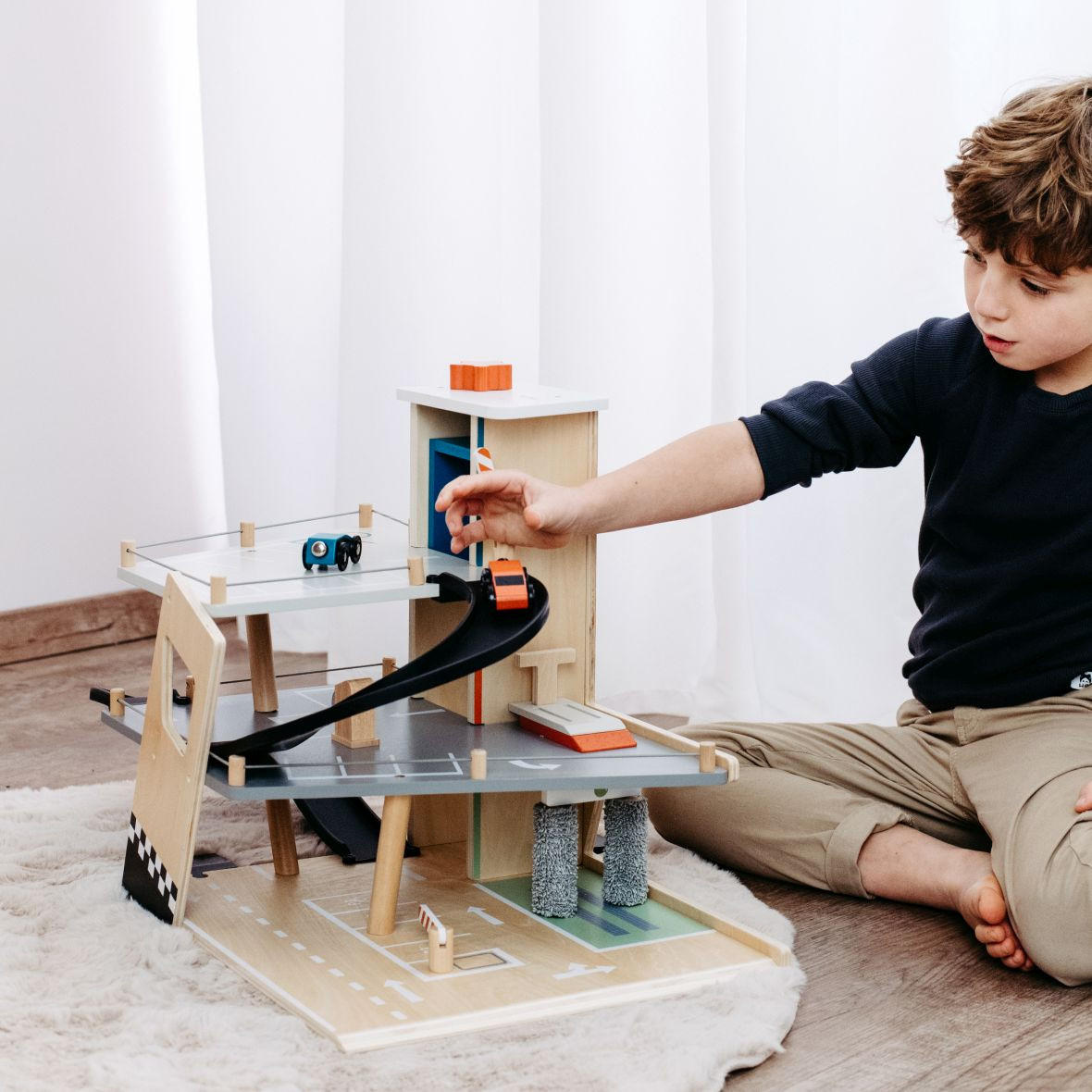 PARKGARAGE - Multicolor, Basics, Holz/Kunststoff (62/43/36cm) - small foot