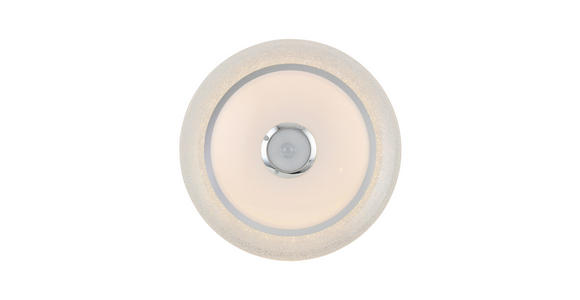 LED-DECKENLEUCHTE 38/8 cm - Chromfarben/Weiß, Trend, Kunststoff/Metall (38/8cm) - Novel