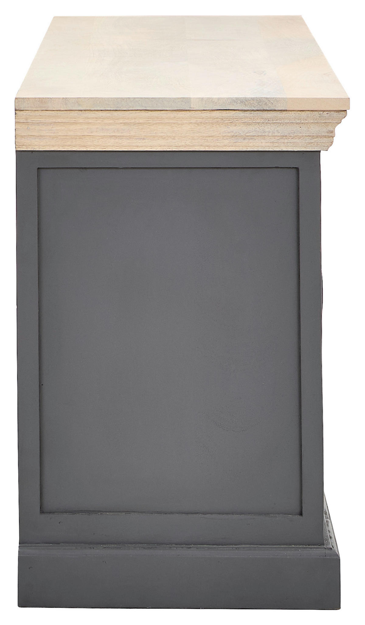 SIDEBOARD Kigali  in 160/60/40 cm  - Schwarz/Naturfarben, Natur, Holz/Metall (160/60/40cm) - Livetastic