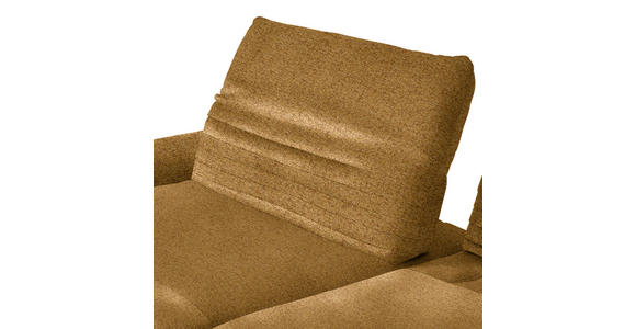 ECKSOFA  in Bouclé Currygelb  170-195/280 cm  - Currygelb/Schwarz, Design, Textil/Metall (170-195/280cm) - Dieter Knoll