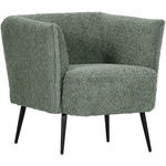 SESSEL in Plüsch Waldgrün  - Waldgrün/Schwarz, Design, Textil/Metall (76/73/76cm) - Landscape