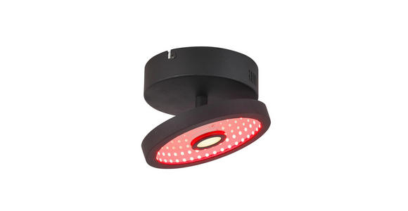 LED-STRAHLER 17/10 cm   - Schwarz, LIFESTYLE, Kunststoff/Metall (17/10cm) - Novel