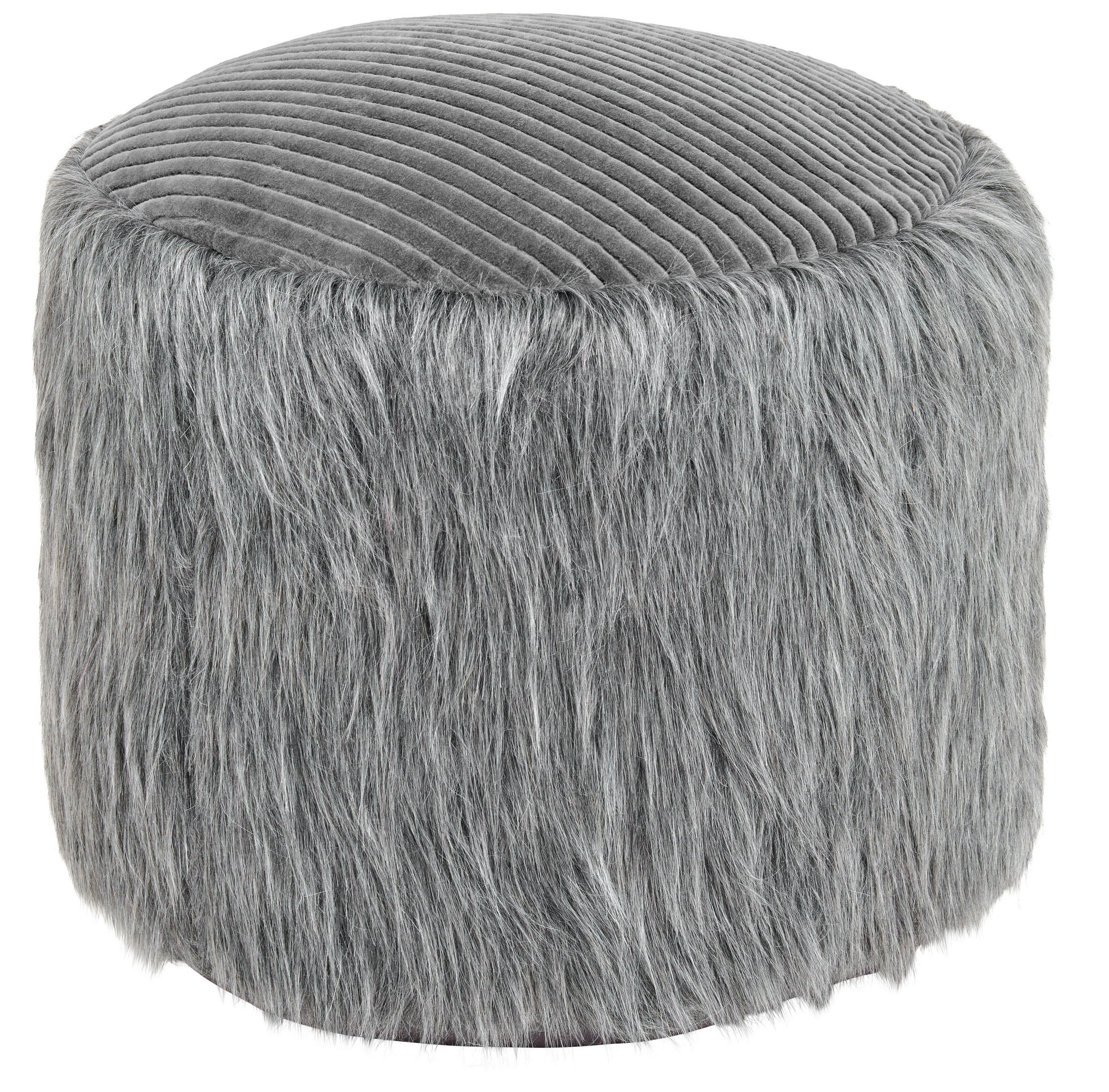 HOCKER in Textil Braun  - Braun, Trend, Textil (45/45/38cm) - Novel