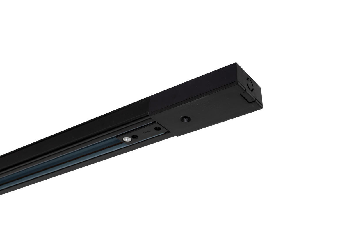 LED-STRAHLER Puk Track 204/8/15,5 cm   - Schwarz, Design, Metall (204/8/15,5cm) - Novel