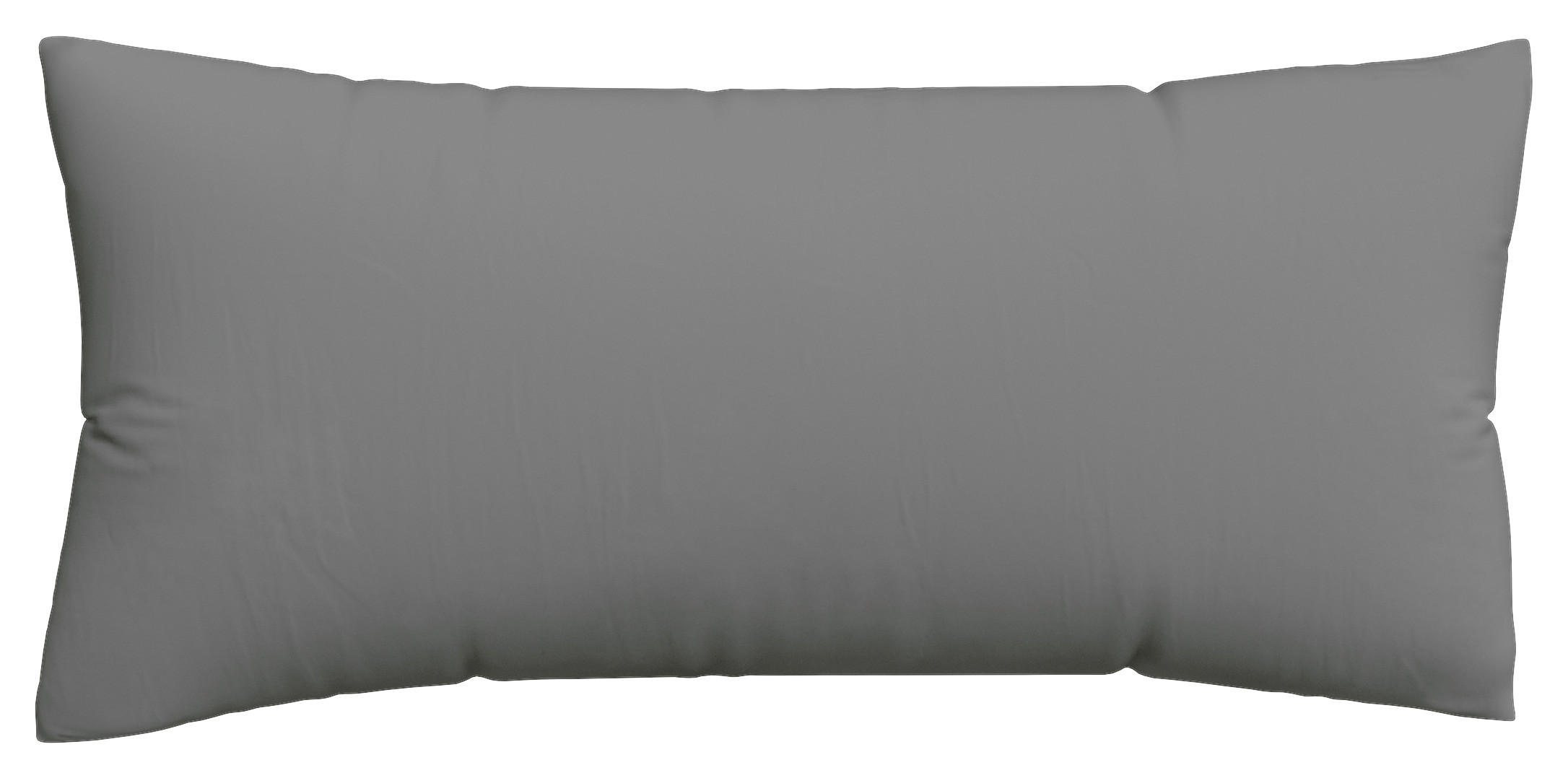 KOPFPOLSTERBEZUG WOVEN SATIN 40/80 cm  - Grau, Basics, Textil (40/80cm) - Schlafgut