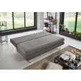 SCHLAFSOFA Webstoff Taupe  - Taupe/Edelstahlfarben, KONVENTIONELL, Kunststoff/Textil (190/93/92cm) - Carryhome