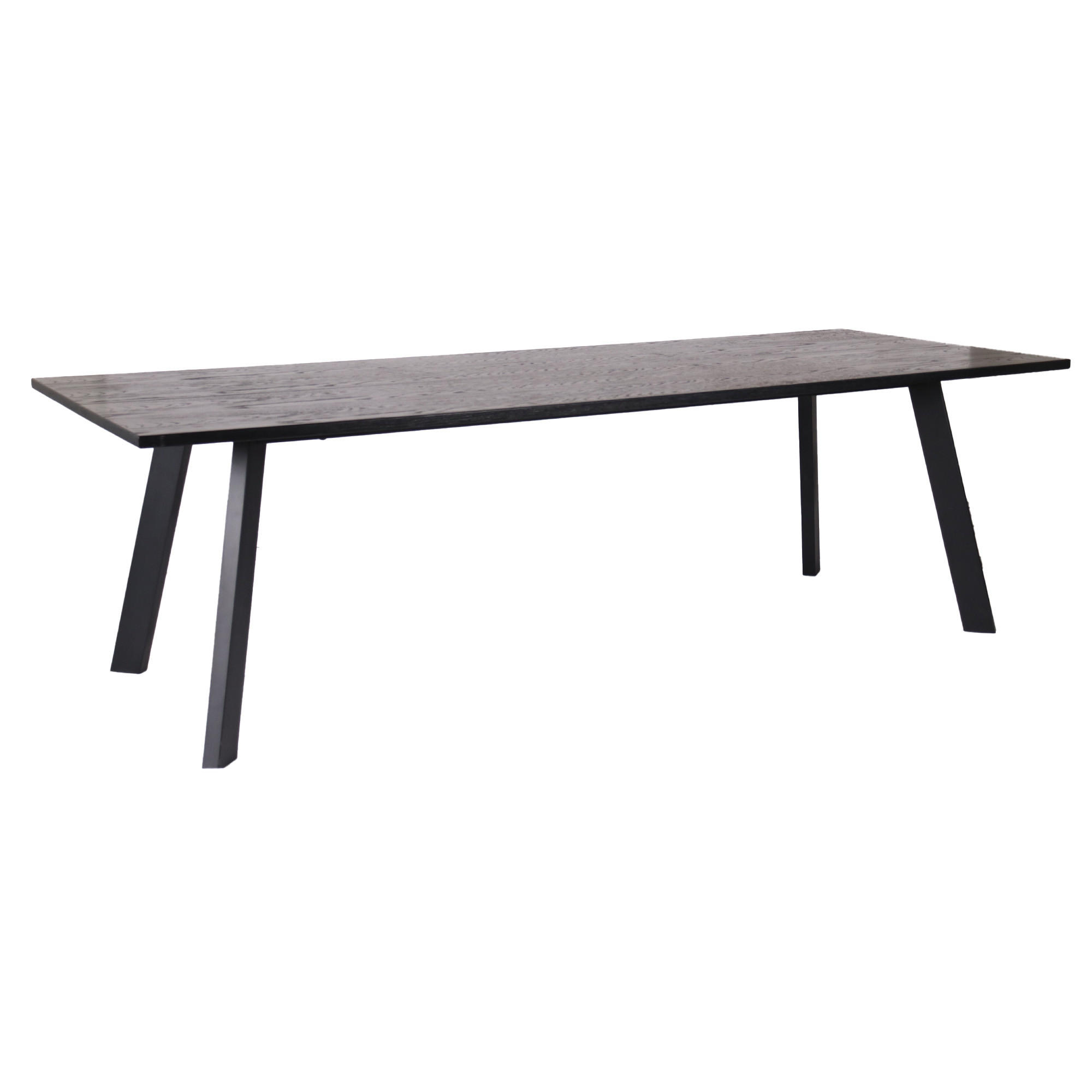 MATBORD 240/95/73 cm delar i massivt trä  trä svart  - svart, Modern, metall/trä (240/95/73cm) - Niels Andersson