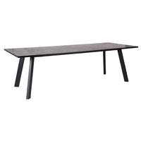 MATBORD 240/95/73 cm delar i massivt trä  trä svart  - svart, Modern, metall/trä (240/95/73cm) - Niels Andersson