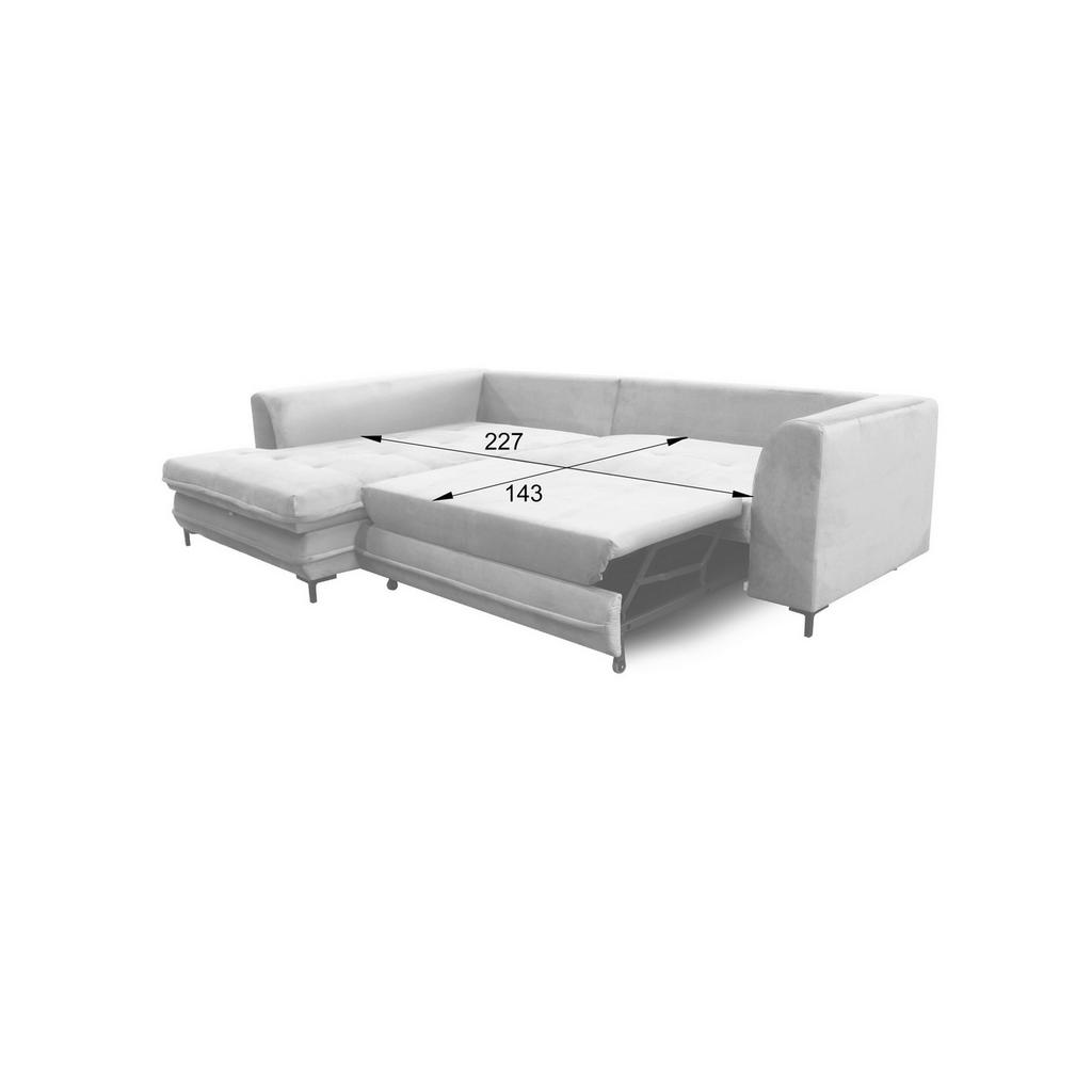 Thumbnail - Livetastic Ecksofa, Grau, Textil, 4-Sitzer, Füllung: Schaumstoff, Ottomane rechts, L-Form, 277x187 cm, Made in EU, Stoff...