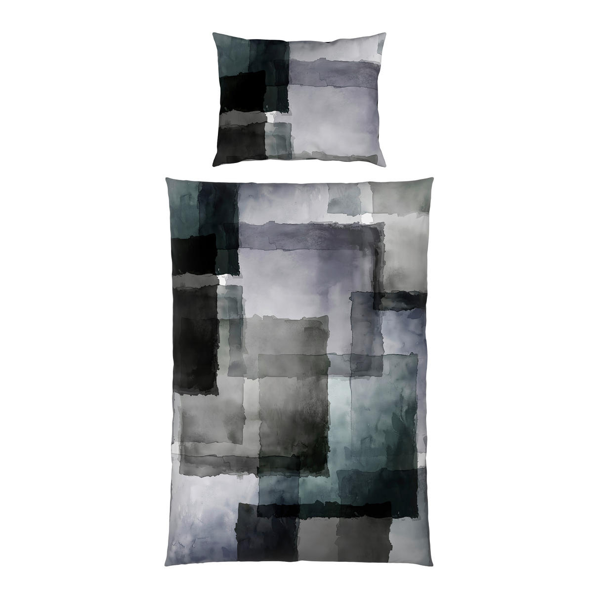 WENDEBETTWÄSCHE Satin 140/200 cm  - Grau, Textil (140/200cm) - Novel