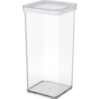 VORRATSDOSE 1,5 l  - Klar/Weiss, Basics, Kunststoff (10/10/21,4cm) - Rotho