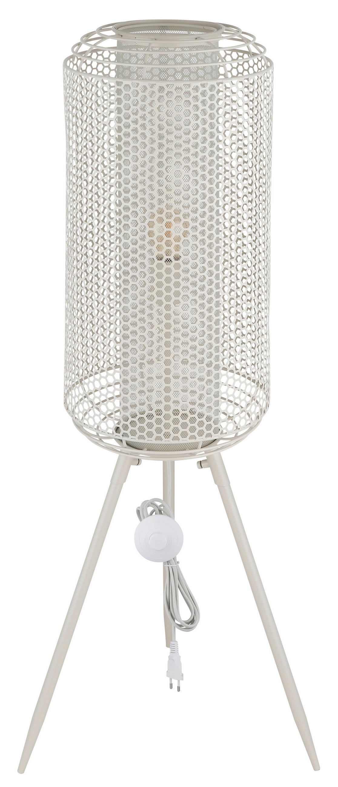 STEHLEUCHTE 30/110 cm    - Creme, Design, Metall (30/110cm) - Globo