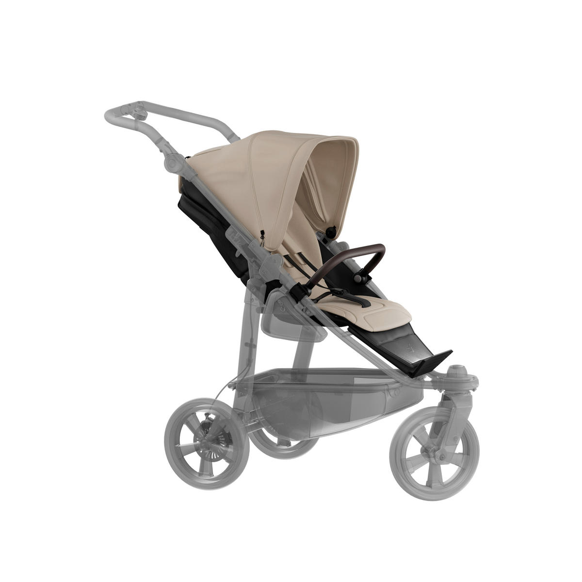 SPORTWAGENAUFSATZ  - Sandfarben, Basics, Textil (34/56/24cm) - TFK