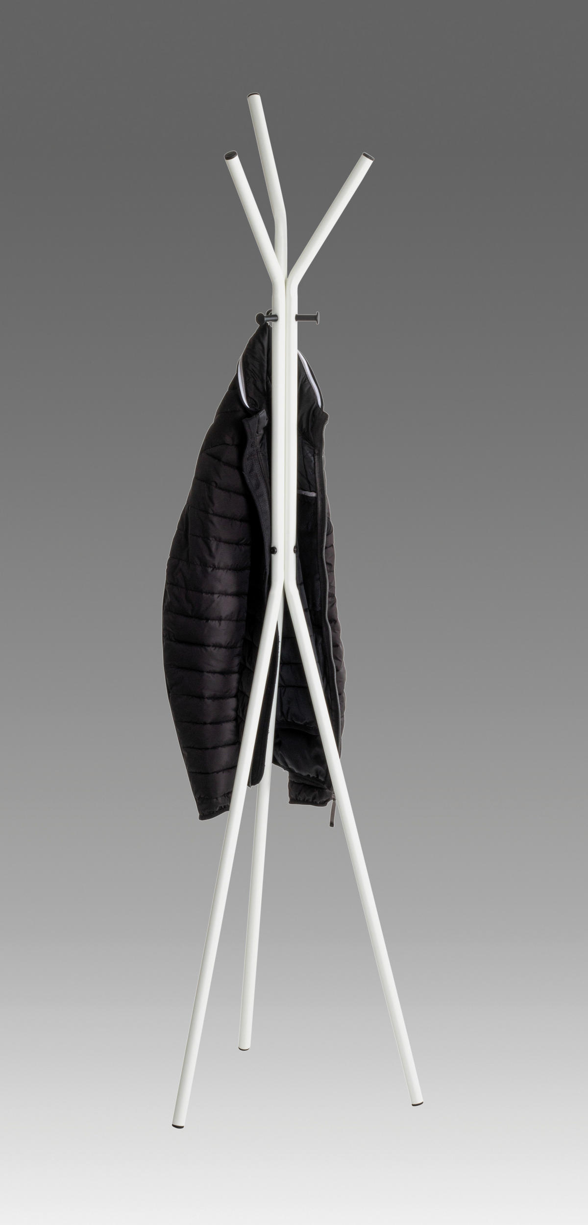 KLEIDERSTÄNDER in Schwarz, Weiß 46/178/46 cm   - Schwarz/Weiß, Design, Metall (46/178/46cm)