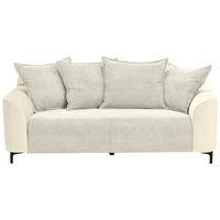 2-SITZER-SOFA  in Cord, Velours Beige  - Beige/Schwarz, KONVENTIONELL, Textil/Metall (175/84/99cm) - Carryhome