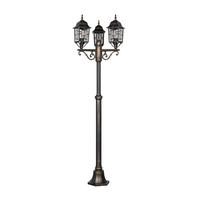 VÄGLAMPA - klar/rostfärgad, Klassisk, metall/glas (59/200cm)