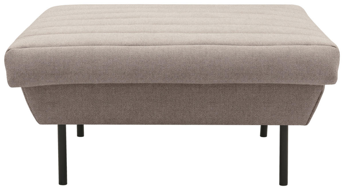 HOCKER Braun, Beige  - Beige/Schwarz, Design, Textil/Metall (90/45/105cm) - LOOKS by W.Joop