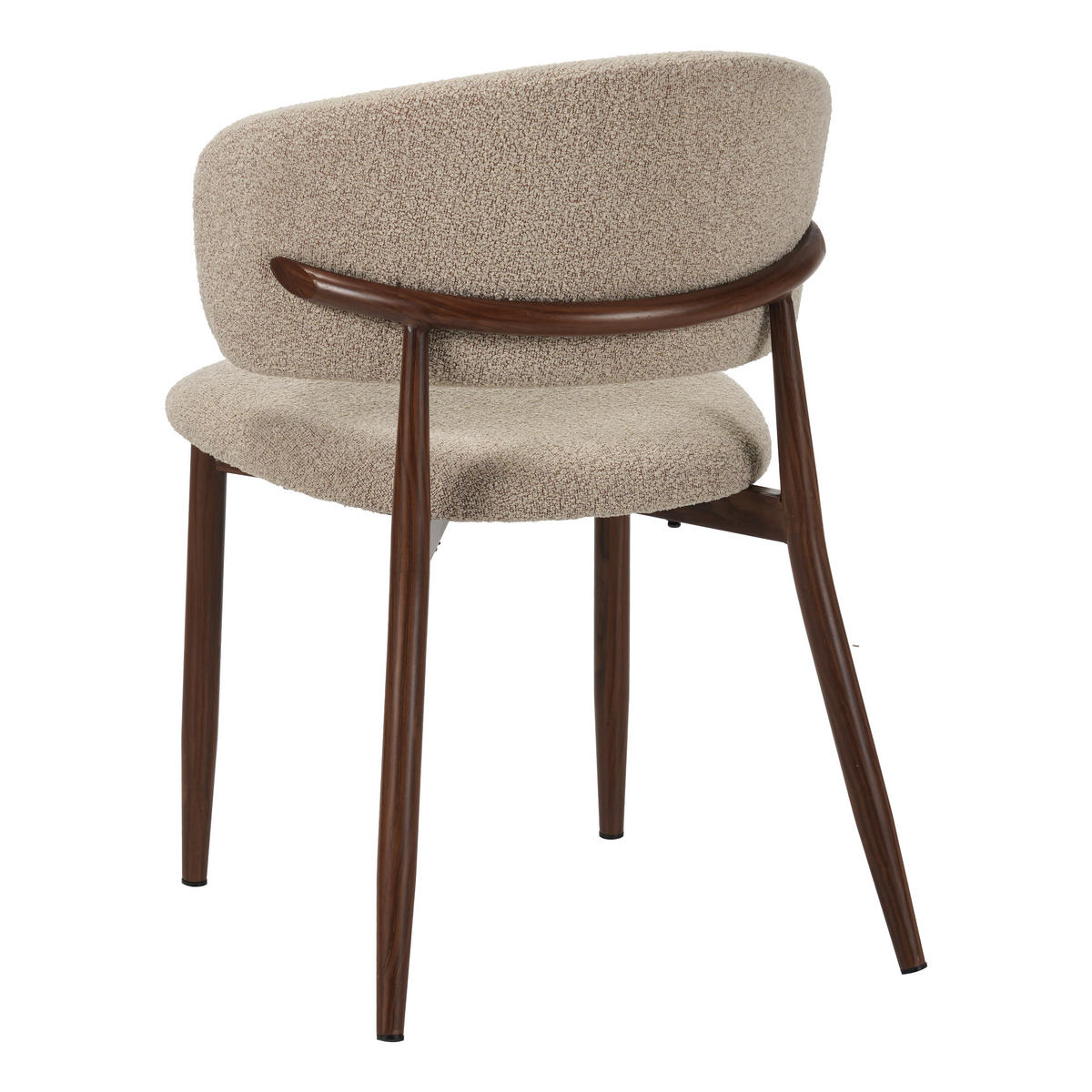 STUHL-SET 2 Stück  Bouclé  Sandfarben  - Sandfarben, MODERN, Textil/Metall (54/79/54cm) - Livetastic