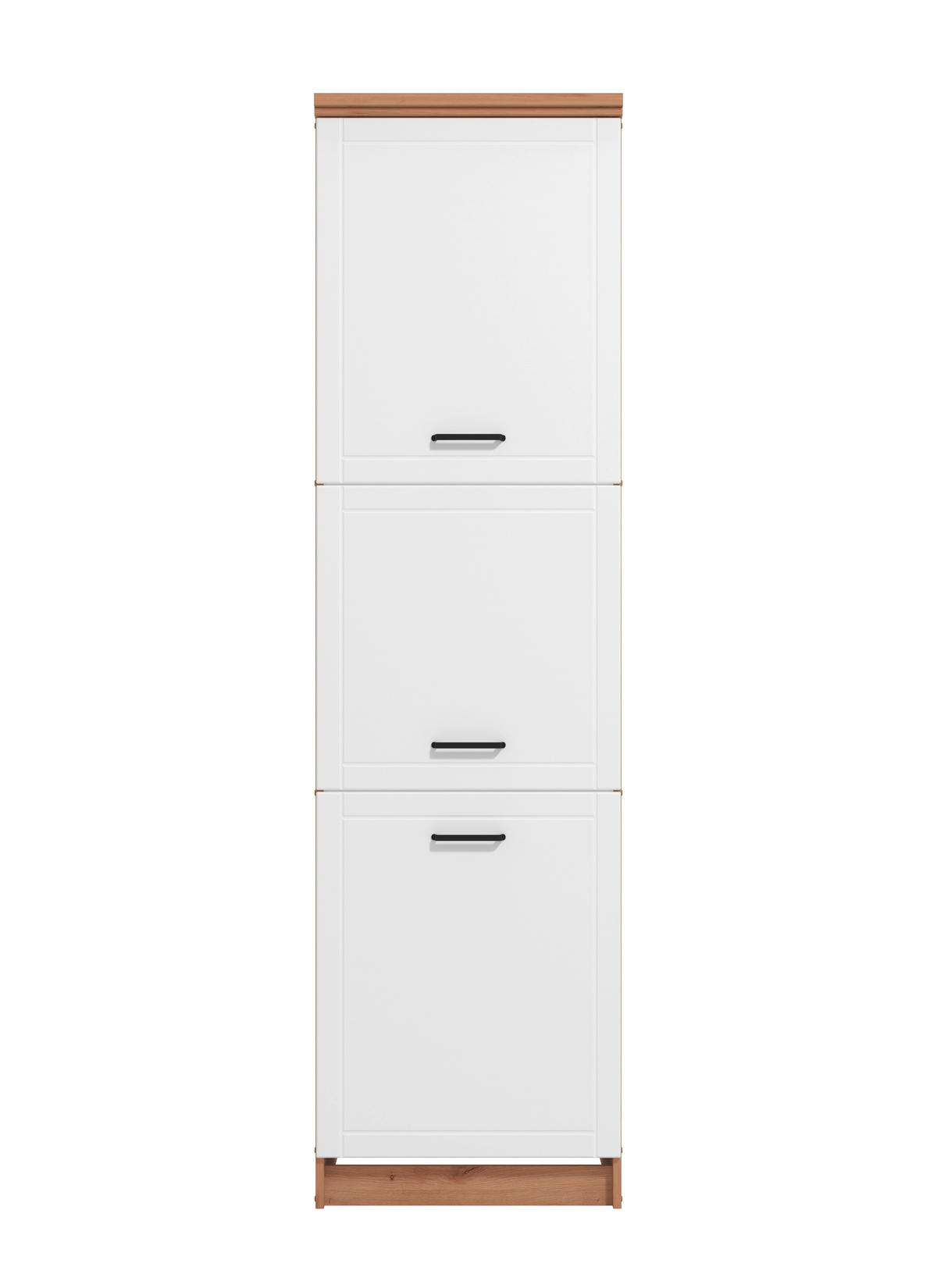 EDÉNYTÁROLÓ SZEKRÉNY - ezüsttölgy, Basics, faalapú anyag (60/217/58cm) - Carryhome