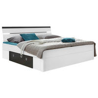 POSTEĽ S ÚLOŽNÝM PRIESTOROM, 180/200 cm, antracitová, biela - biela/antracitová, Modern, kompozitné drevo (180/200cm) - MID.YOU