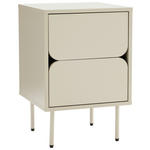 NACHTKÄSTCHEN 40/60/40 cm  in Seidengrau  - Seidengrau, Design, Holzwerkstoff/Metall (40/60/40cm) - Xora