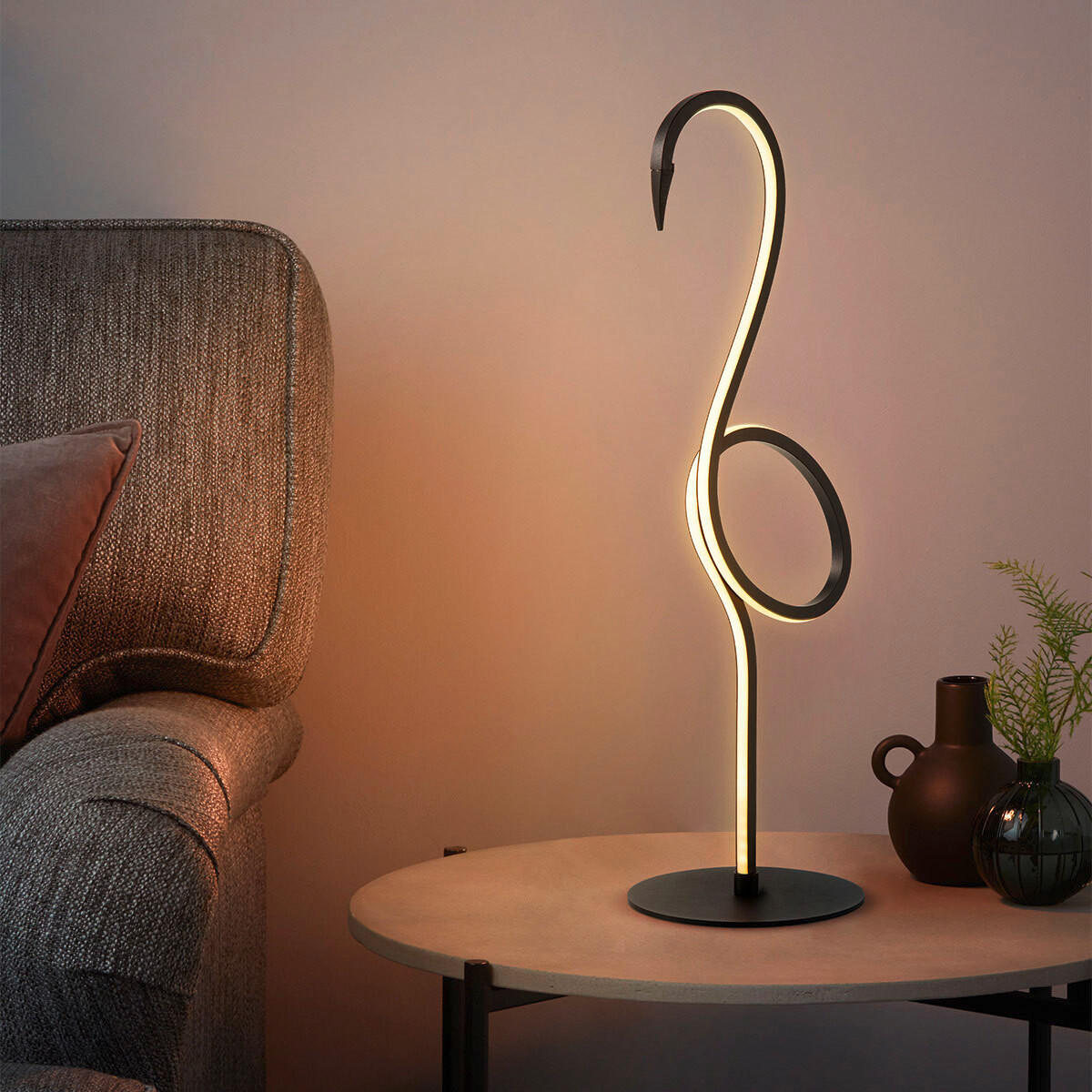 NAMIZNA LED-SVETILKA  Flamingo      15/50 cm       - črna, Trend (15/50cm) - Elstead Lighting