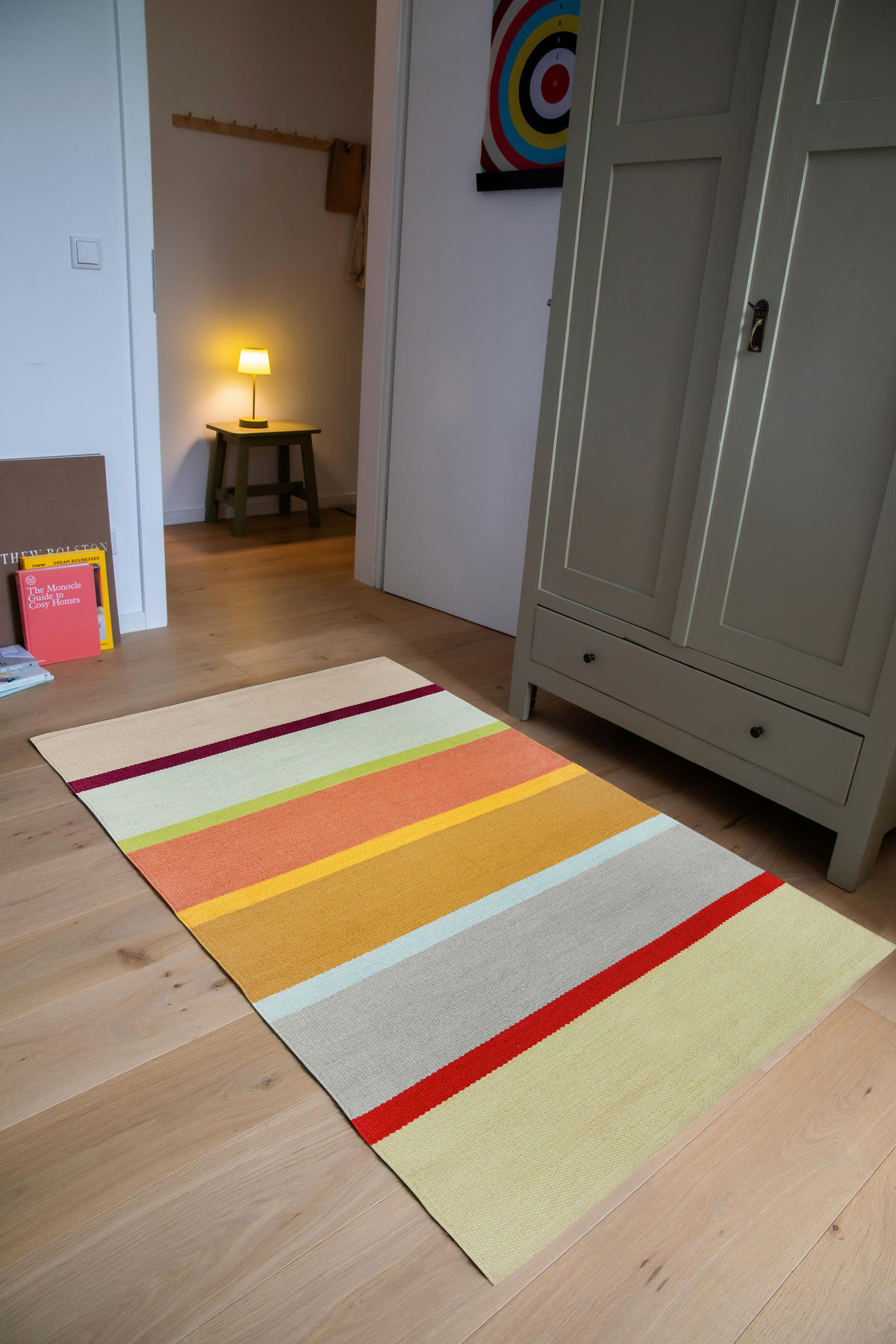 LÄUFER 160/100 cm REMEMBER Flieder, Senfgelb  - Senfgelb/Flieder, Basics, Kunststoff (160/100cm)