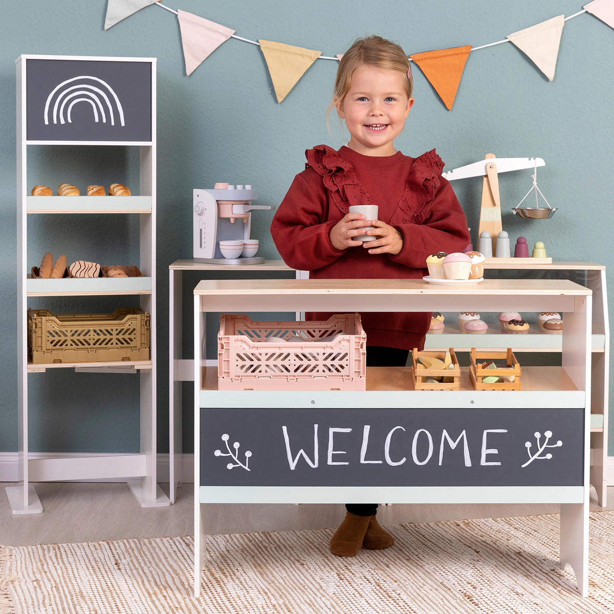 KAUFLADEN AVENA  - Naturfarben/Weiß, Basics, Holz/Holzwerkstoff (70/22/55cm) - MUSTERKIND