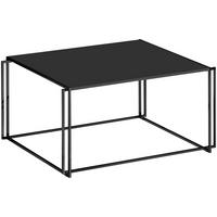 COUCHTISCH in Metall, Kunststoff 75/60/38 cm  - Schwarz, Design, Kunststoff/Metall (75/60/38cm) - Bacher