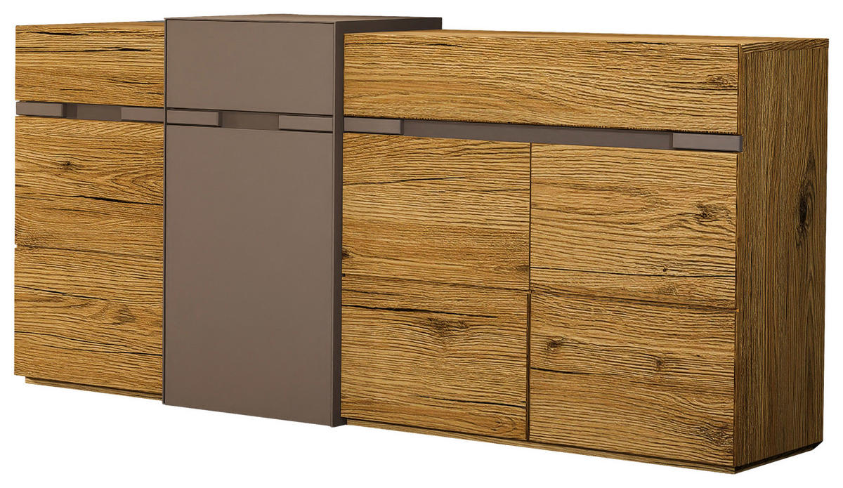 SIDEBOARD Taupe, Wildeiche  180/91/47 cm  - Taupe/Wildeiche, Design, Holz/Holzwerkstoff (180/91/47cm) - Novel