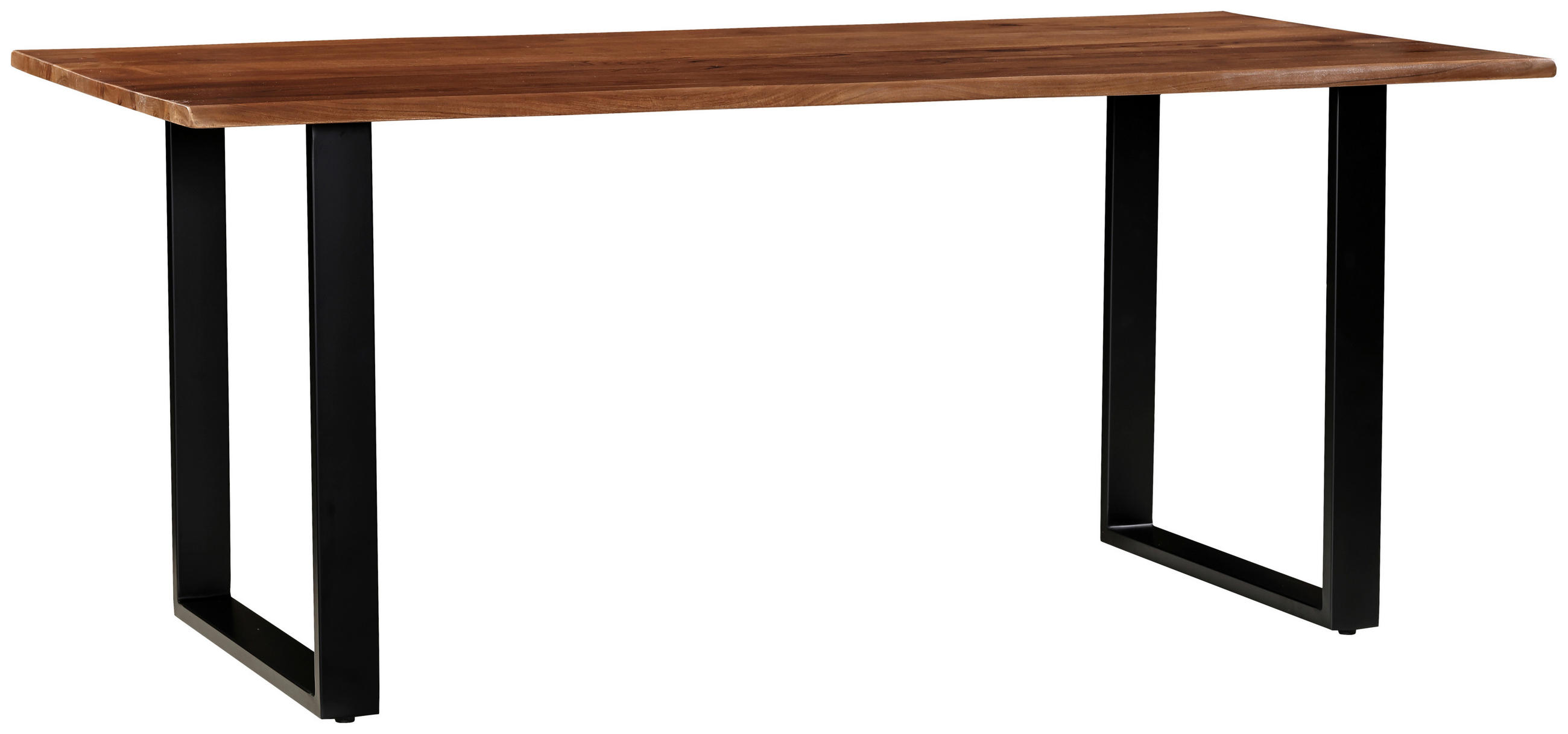 STOL ZA BLAGOVAONICU  crna, boje oraha  drvo, metal      - boje oraha/crna, Moderno, drvo/metal (180/90/76cm) - MID.YOU