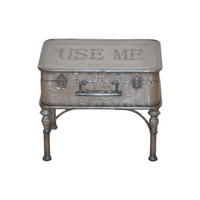COUCHTISCH 32/42/34 cm Silberfarben  - Silberfarben, Design, Metall (32/42/34cm) - MID.YOU