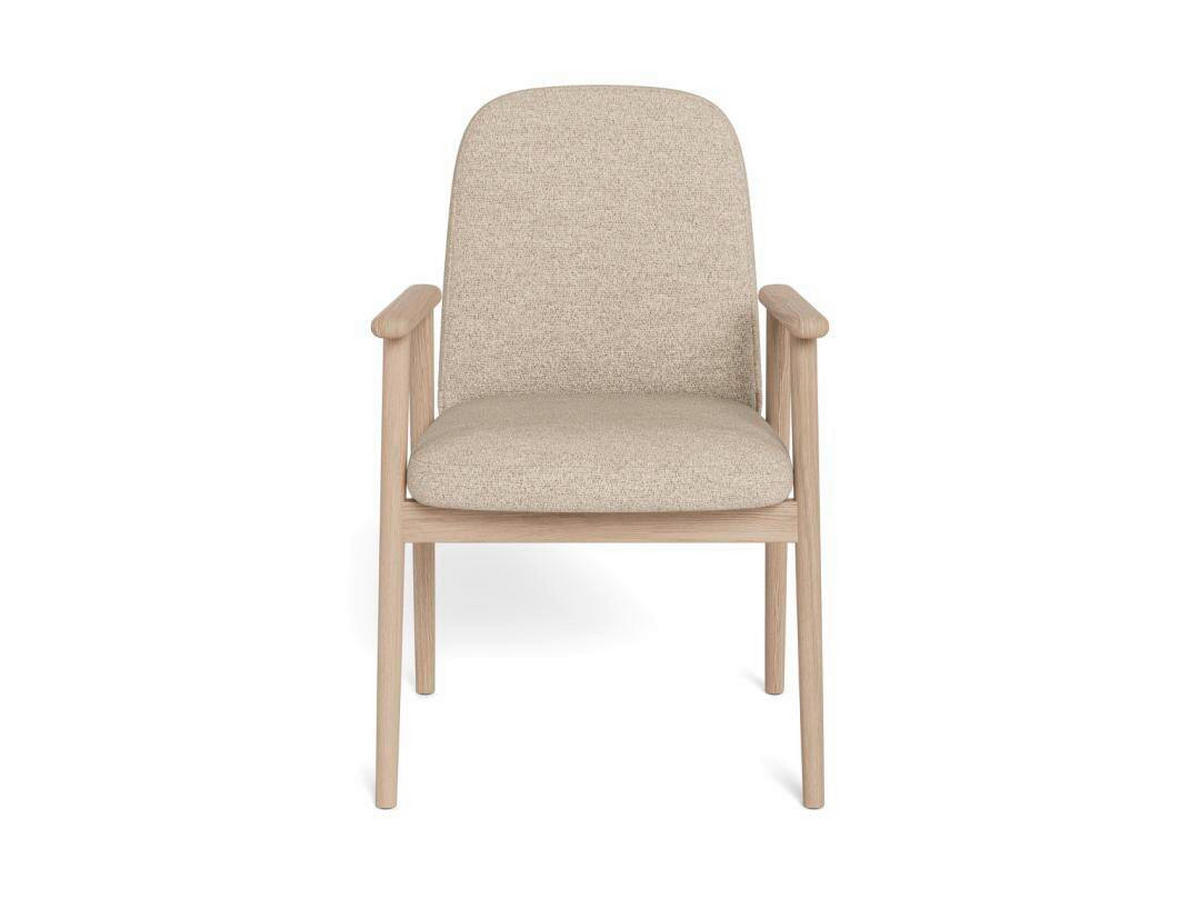 ARMLEHNSTUHL in Holz, Textil Beige  - Beige, KONVENTIONELL, Holz/Textil (55/88/60cm) - MID.YOU