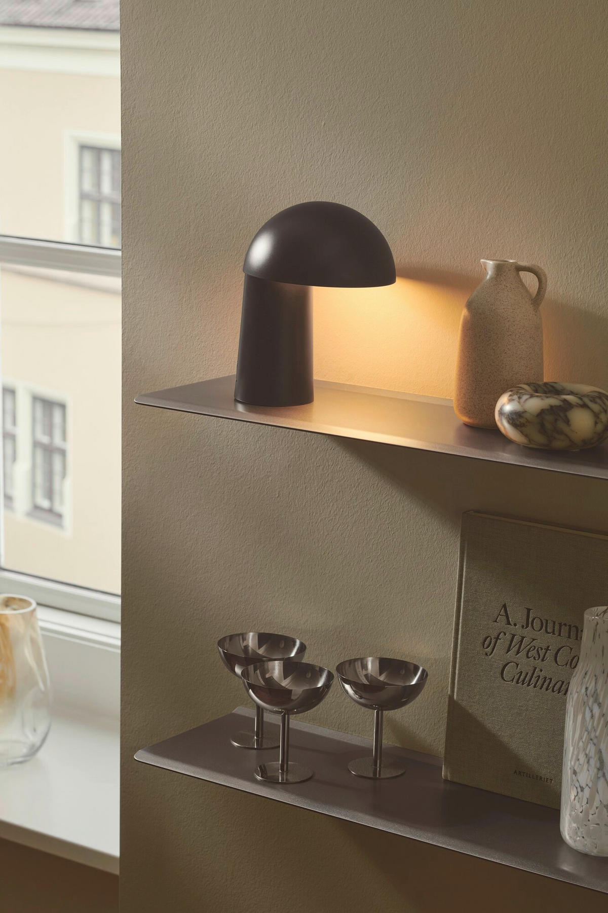 TISCHLEUCHTE Faye 21 cm  - Schwarz, Design, Metall (21cm) - Nordlux
