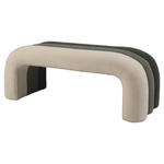 HOCKERBANK in Textil Grün, Hellgrün, Beige  - Beige/Hellgrün, Design, Textil (121,5/46,5/46,5cm) - Xora