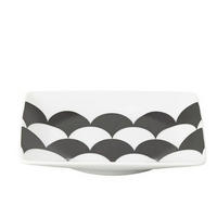 OKRASNA SKLEDA  Home Monochrome    11.4/11.4/1.7 cm         - črna/bela, Basics, keramika (11.4/11.4/1.7cm) - Rosenthal