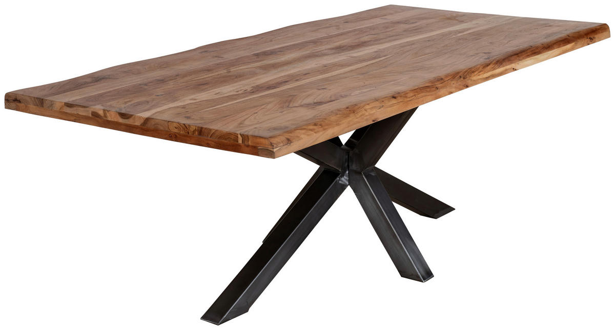 ESSTISCH in Holz, Metall  - Naturfarben, MODERN, Holz/Metall (220/76/100cm) - MID.YOU