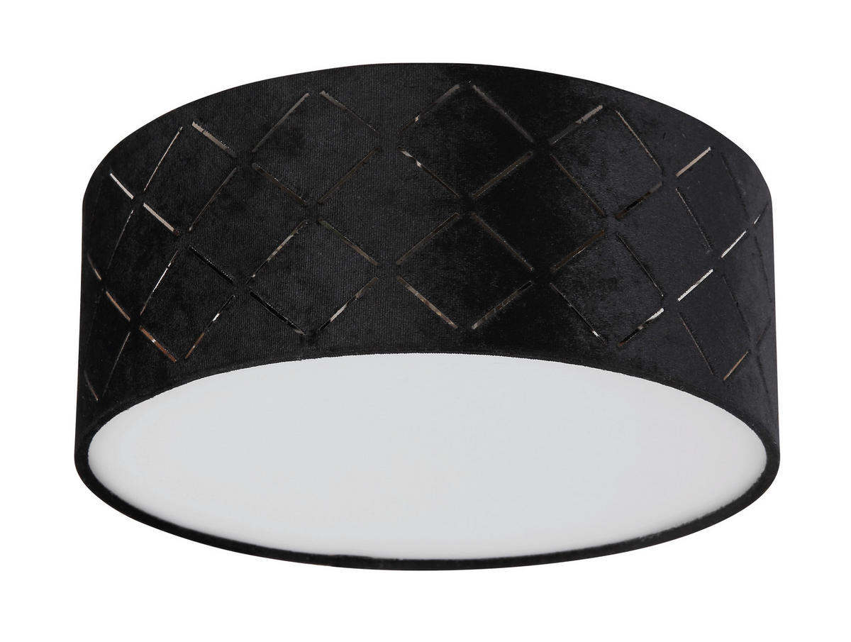 STROPNA SVETILKA 26/10 cm   - črna/opal, Basics, kovina/umetna masa (26/10cm) - Globo