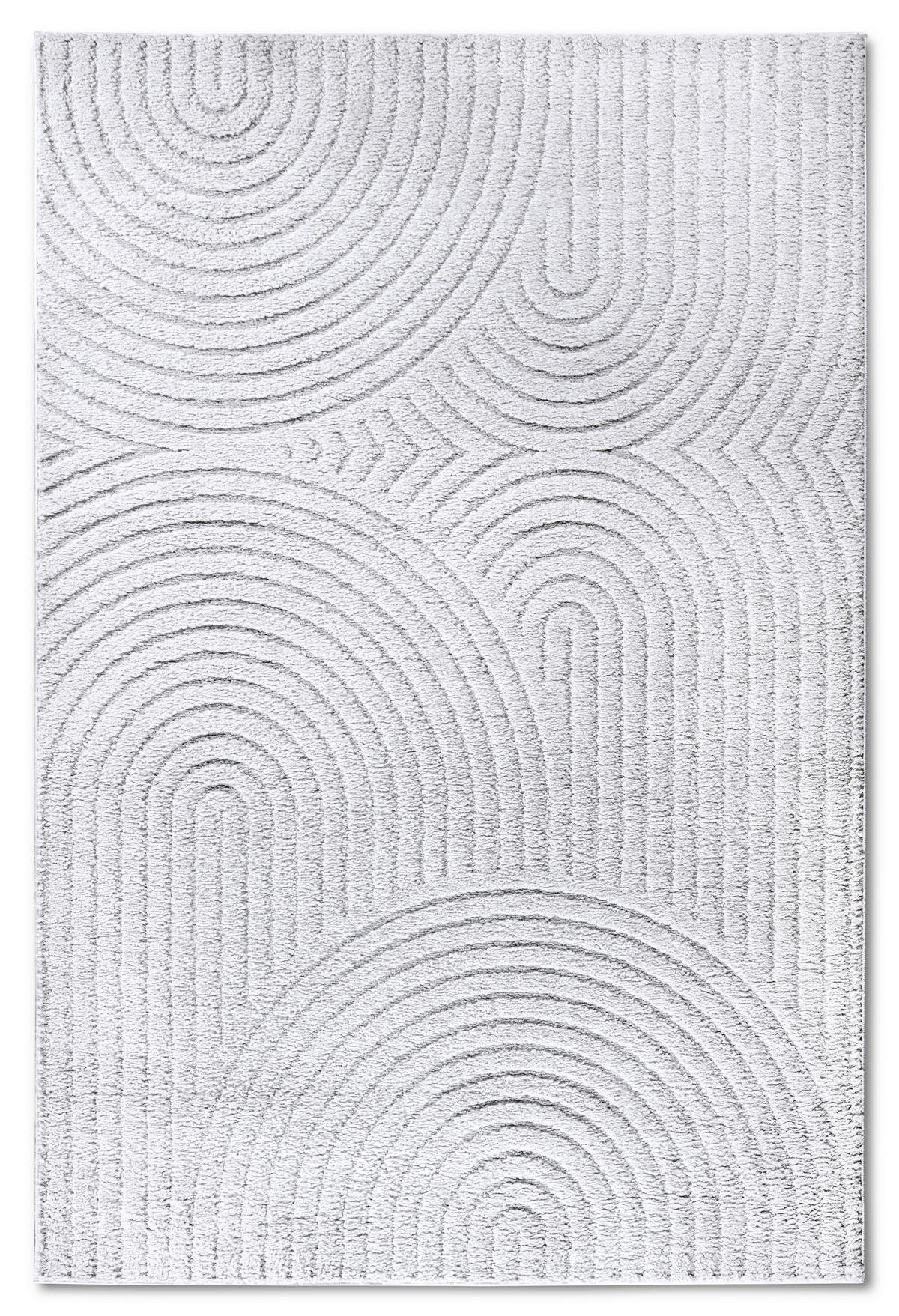 HOCHFLORTEPPICH 80/120 cm New York Weiß  - Weiß, Basics, Kunststoff/Textil (80/120cm) - Elle Decoration