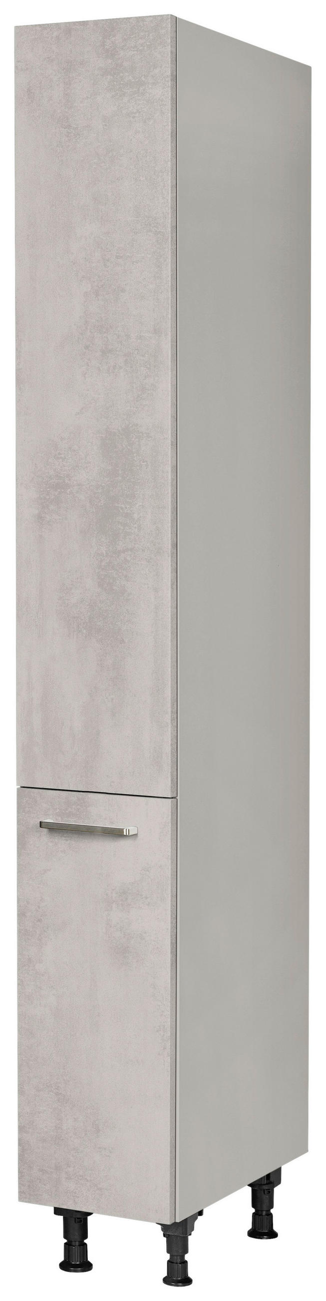 APOTHEKERSCHRANK 30/216,6/58 cm  in Hellgrau  - Edelstahlfarben/Hellgrau, MODERN, Holzwerkstoff/Metall (30/216,6/58cm) - Nobilia