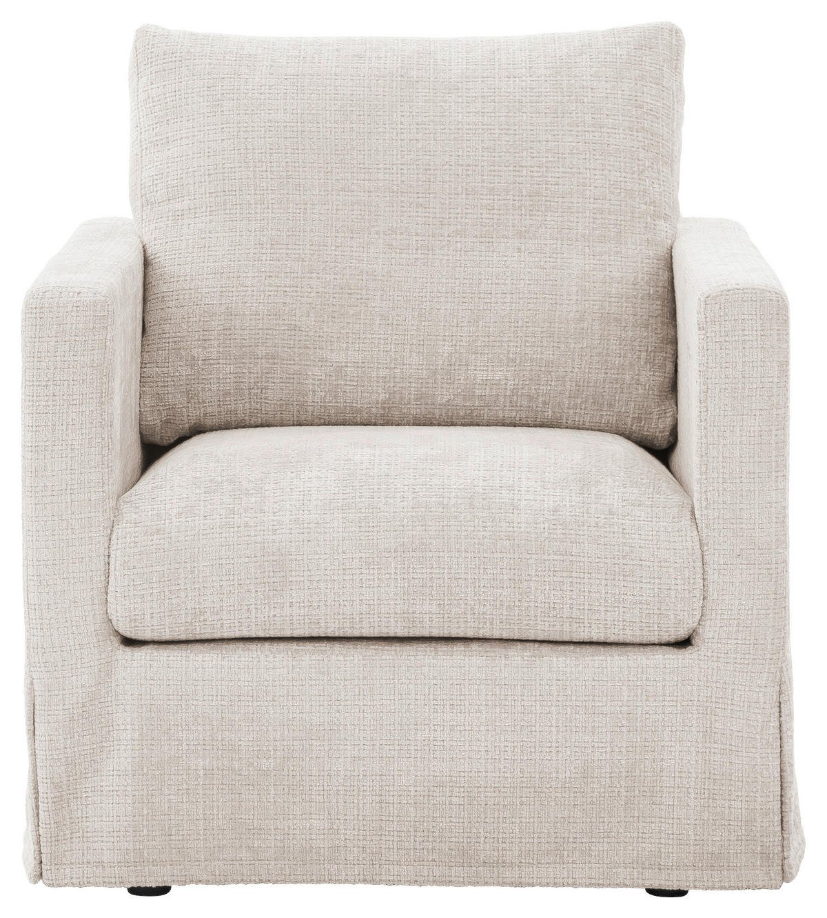 SESSELBEZUG - Creme, Design, Textil (84/89/95cm) - P & B