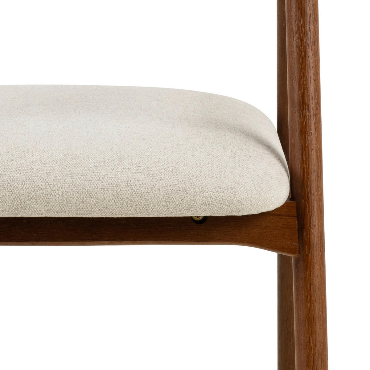 STOLIČKA S PODRÚČKAMI, plochá tkanina, béžová, farba vlašského orecha - farba vlašského orecha/béžová, Modern, drevo/textil (56/75,5/54cm) - MID.YOU