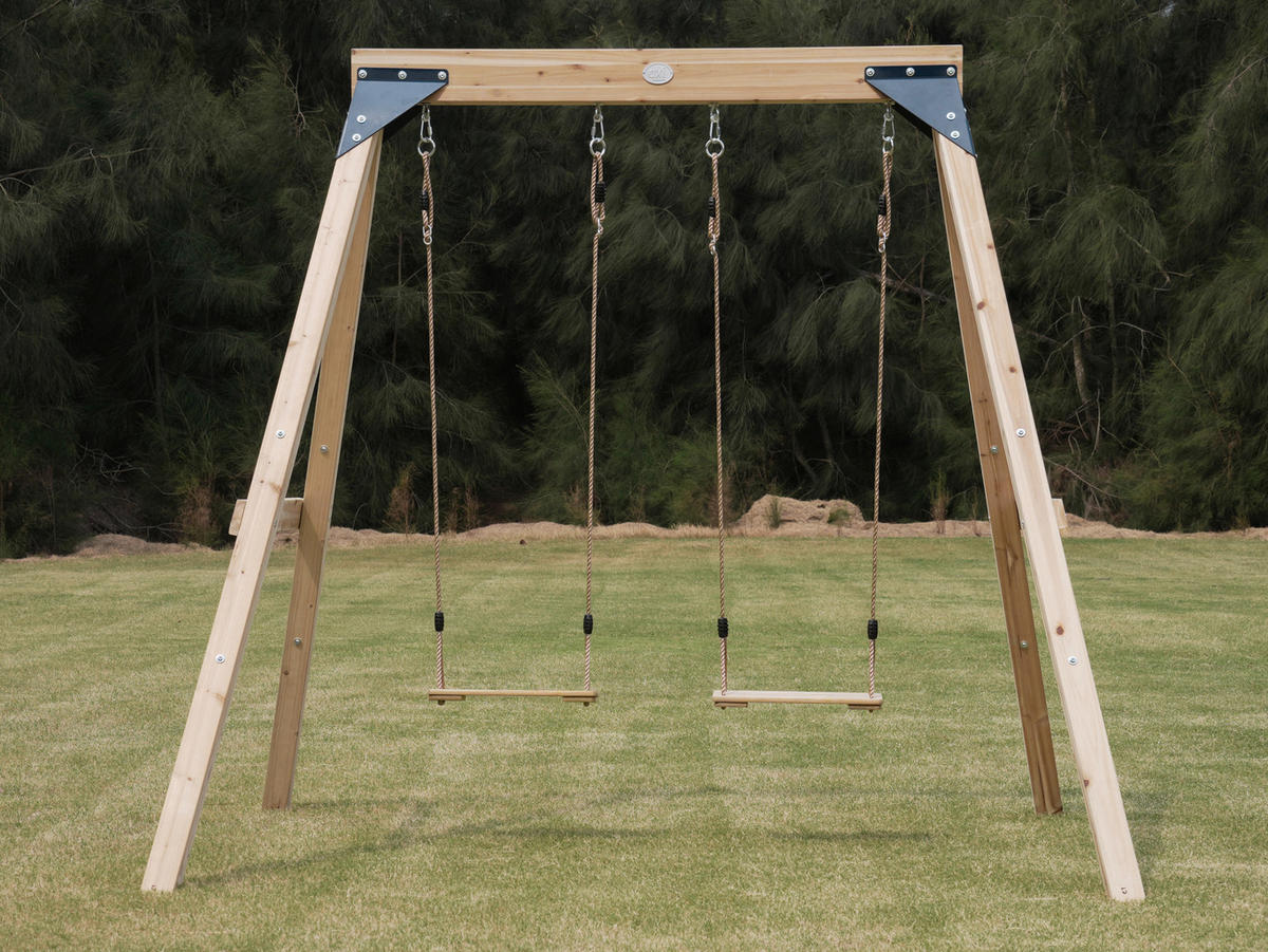 SCHAUKEL Braun  - Braun, KONVENTIONELL, Holz/Metall (224/208/186cm) - Ambia Garden