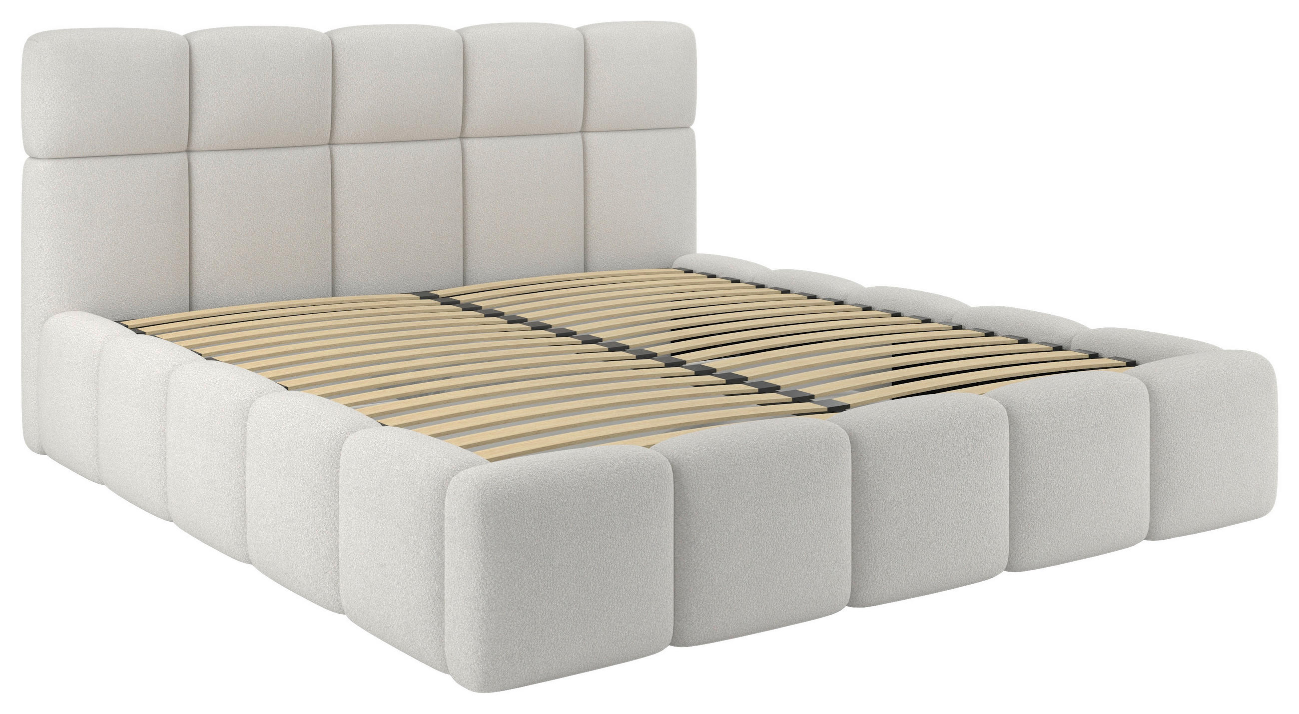 Polsterbett Cloudy Creme, Lf: 160x200 Cm