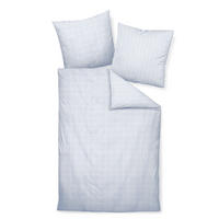 WENDEBETTWÄSCHE Giulietta Makosatin  - Weiß/Hellblau, KONVENTIONELL, Textil (155/220cm) - Janine