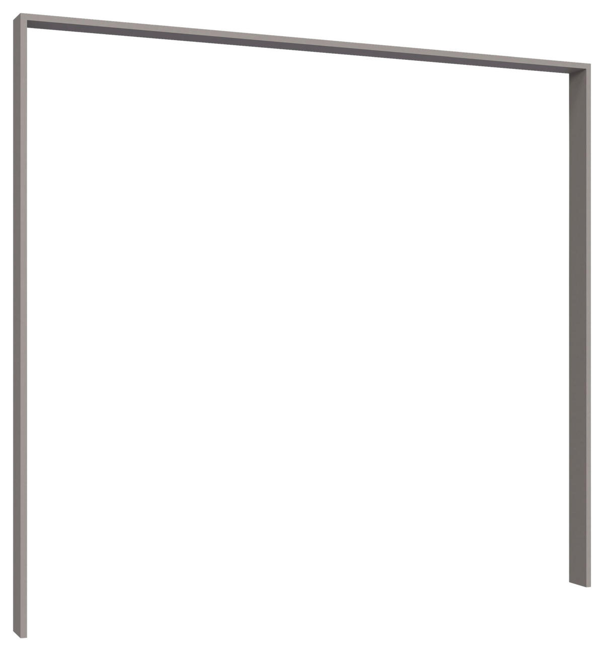 PASSEPARTOUTRAHMEN 183/210/12 cm   - Grau, Konventionell, Holzwerkstoff (183/210/12cm) - Modante